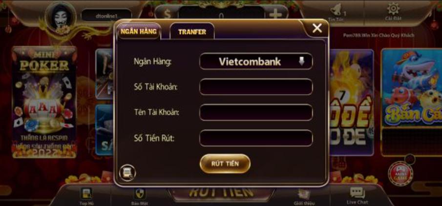 Các yếu tố nổi bật có tại Pem789 Win