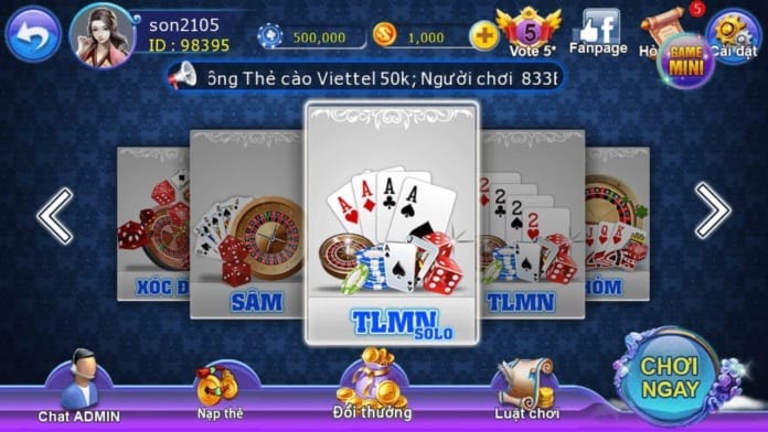 Chơi bao lâu thì mình kiếm được mấy trăm chủ ở game vua bài 88 ?