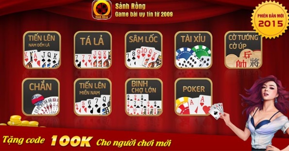 Đa dạng các loại game bài