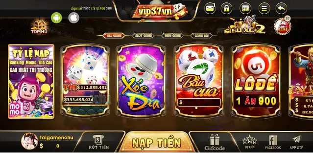 Đánh giá chung về cổng game bài Vip37Vn Fun 