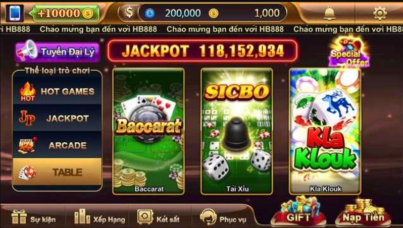 Đánh giá ưu điểm của cổng game HB888 Casino