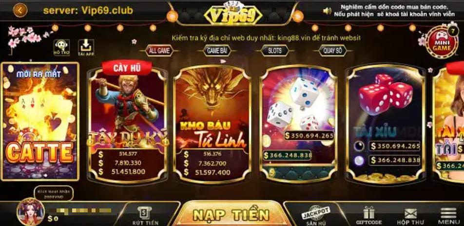 Đánh giá về cổng game Vip69 Club  