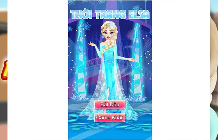 Game thời trang Elsa