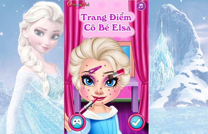 Game trang điểm cho cô bé Elsa