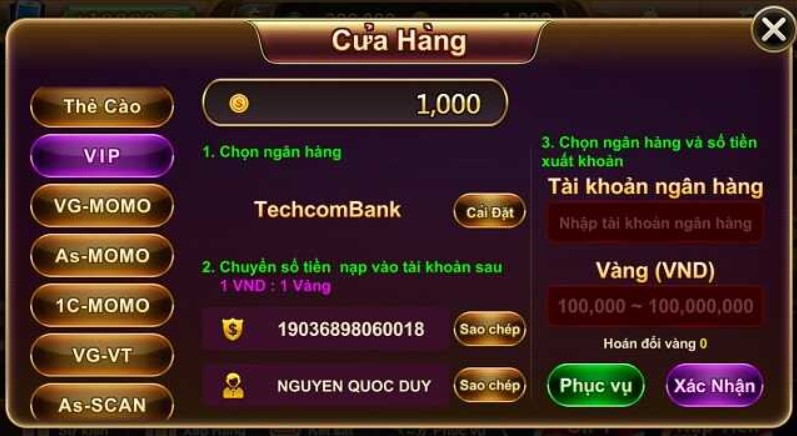 Giao diện của cổng game HB888 Casino