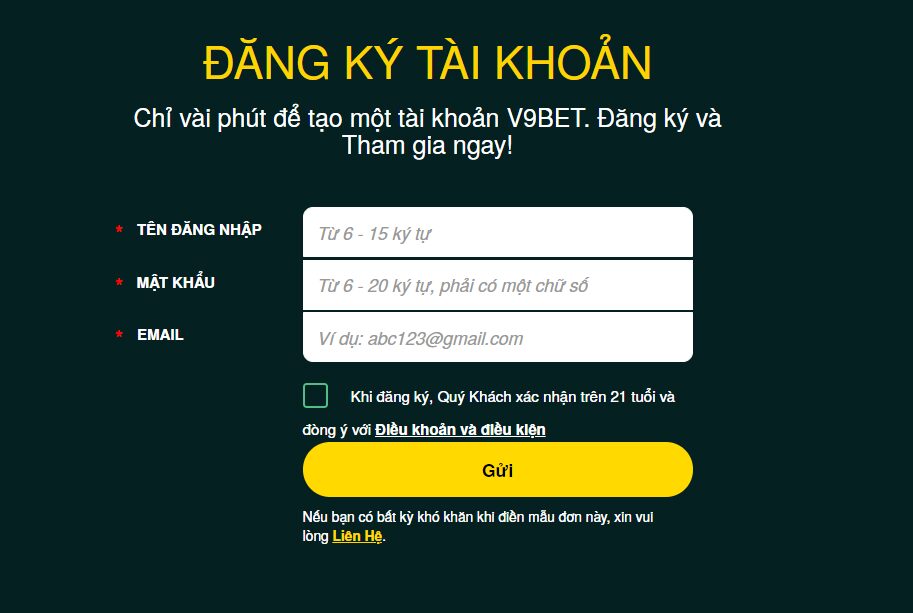 Giao diện game tại V9bet