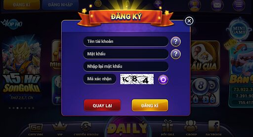 Giao diện web game sắc nét và sinh động