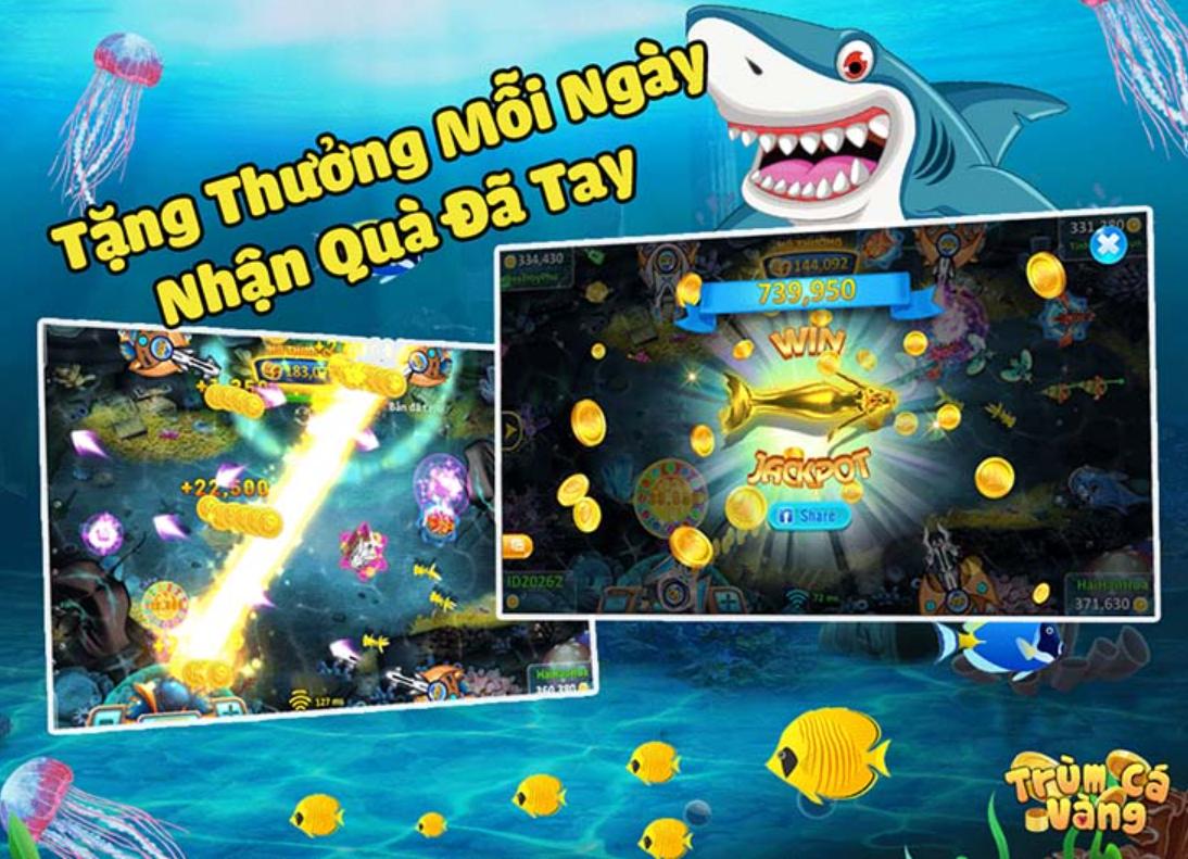 Sản phẩm game chơi có tại Trùm Cá Vàng